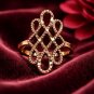 Solid copper ring #CR093 - Available in Sizes 5 to 10. Diamond Cut Finish.