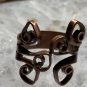 Solid copper size 9 ring With an Antiqued Finish. Very Unique.