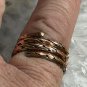 Solid copper, Nickel and brass adjustable wrap ring TU26-2.
