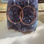 Solid Copper Hoop Earrings CE897 - 1 3/4 Inches Long X 1 1/4 Inches Wide.