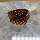 Size 9 Solid Copper Ring CR109 - 1/4 of an inch wide. Size 9 Solid Copper Ring CR109 - 1/4 of an inch wide.