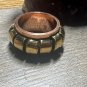 Size 9 Copper and Brass Band Ring. Thick and Rigid. Only one available.
