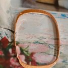 Solid Copper Bangle 21E - 3/16" wide. Will fit a 6 to 6 1/2" wrist. Solid Copper Bangle 21E - 3/16" wide. Will fit a 6 to 6 1/2" wrist.
