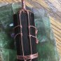 Solid Copper Black Onyx Stone Pendant and 20 Inch Solid Chain Set #TS26-24