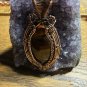 Solid Copper Stone Pendant and 20 Inch Solid Chain Set #TS26-2