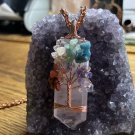 Solid Copper Rose Quartz Stone Pendant and 20 Inch Solid Chain Set #TS26-26 Solid Copper Rose Quartz Stone Pendant and 20 Inch Solid Chain Set #TS26-26