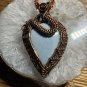 Solid Copper Stone Pendant and 20 Inch Solid Chain Set #TS26-3