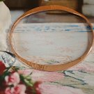 Solid Copper Bangle 19E - 3/16" wide. Will fit a 6 to 6 1/2 inch wrist. Solid Copper Bangle 19E - 3/16" wide. Will fit a 6 to 6 1/2 inch wrist.