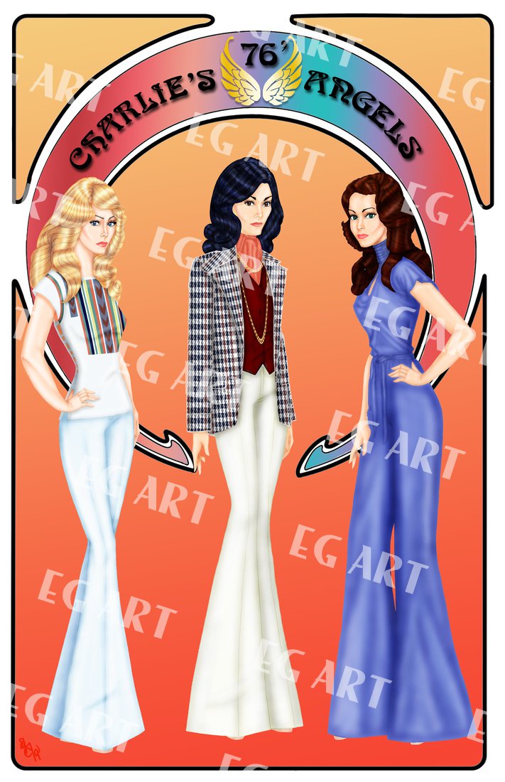Charlie's Angels 11x14 Poster Artwork