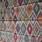 Large Kilim Rug180cm x 270cm Hand Made Natural Jute Wool Indian Diamond 6'x9'