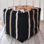 Beanbag Wool Kilim Fabric Pouf Pouffe Cover 40cm 16" Cube Hand knotted Ottoman