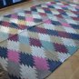 Kilim Rug Hand Made 120x180cm Natural Jute Wool Traditional Indian Diamond 6402