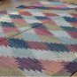 Kilim Rug Hand Made 120x180cm Natural Jute Wool Traditional Indian Diamond 6403