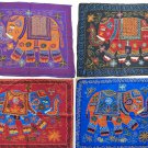Elephant Wall Hanging Indian Hippy Ethnic Sequin Tapestry Embroidered 34" 86cm