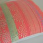 Bright Pink Green Gold Tribal Cushion Covers Cotton Lurex 40cm 60cm 16" 24"