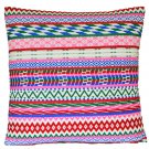 Red Pink Diamonds Tribal Cushion Cover Cotton Woven Decorative 40cm 60cm 16" 24"