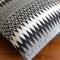 Retro Black Grey Cream Chevron Cushion Covers 50x50cm 20" 60x60 cm 24" ZigZag