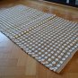 Jute Rug White Chindi Cotton Stripe Handmade Knotted Dhurrie 70x140cm 2'4"x4'7"