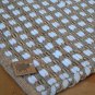 Jute Rug White Chindi Cotton Stripe Handmade Knotted Dhurrie 70x140cm 2'4"x4'7"