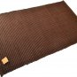 Chocolate Brown Rug / Bath Mat Cotton / Rayon 115cm x 70cm Machine Washable