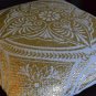 Mandala Cushion Covers Chakra Gold White Cotton 50cm 20" Hand Woven Decorative