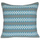 Handmade Kilim Cushion Filled 16" 40cm Cotton Indian Persian Moroccan Aqua White