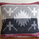 Cotton Cushion Covers 16x16" 40x40cm Black Orange Cream Chenille Sofa Throw