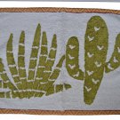 Green Catus Bath Mat Soft Rug Bathroom Shower 50cm x 80cm Machine Washable Cacti