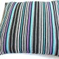 Blue Purple STRIPE Cushion Covers 16" 40cm Cotton Machine Washable Sofa Scatter