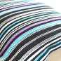 Blue Purple STRIPE Cushion Covers 16" 40cm Cotton Machine Washable Sofa Scatter