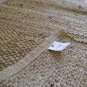 Jute Rug Handmade Flat Knotted Dhurrie Runner 60cm x 90cm Natural Eco 2'x3'