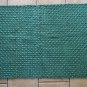 Green Bath Mat Bathroom 90cm x 60cm Cotton Reversible Machine Washable Hexagon