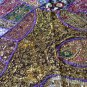 INDIEN Tapestry Purple Wall Hanging Table Cover Recycled Sari Embroidery PR02