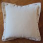 Luxury Velvet Cream Cushion Covers SLIGHTLY MARKED 16" 40cm Soft Stud Sofa