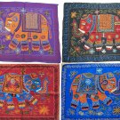 Elephant Embroidery Wall Hanging Indian Hippy Ethnic Tapestry Embroidered 86cm