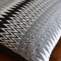 Retro Black Grey Cream Chevron Cushion Covers 60x60 cm 24" Zig Zag