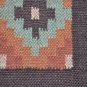 Long Kilim Rug Runner Wool Jute Indian 60x180cm 2x6' Kelim Orange Green MEXICO