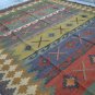 Extra Large Kilim Rug 10x8ft Indian Kelim 300x240cm Hand knotted Jute Wool