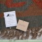 Big Kilim Rug Red Green Geometric Wool Jute Indien 180x270cm 6x9 Handmade