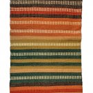 Kilim Rug Rainbow Stripes Wool Jute Indien 60x90cm 2x3' Kelim Handmade