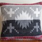 Chenille Cotton Cushion Covers 16x16" 40x40cm Black Orange Cream Sofa Throw
