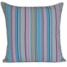 Trendy Rainbow Cushion Blue Stripe Filled Pink Aqua Large 60cm 24" Cotton