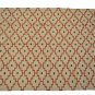 Large Kilim Rug Beige Red Diamonds Wool Jute Indien 180x270cm 6x9' Handmade New