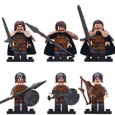 6pcs New Game Of Thrones Ice And Fire Lego Minifigure Toys