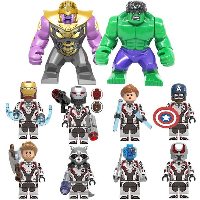 10pcs super heroes avengers 4 endgame Thanos lego minifigure toys