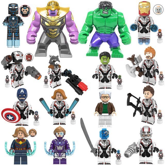 16pcs Super Heroes Avengers 4 Endgame Thanos Hulk Lego Minifigure Toys