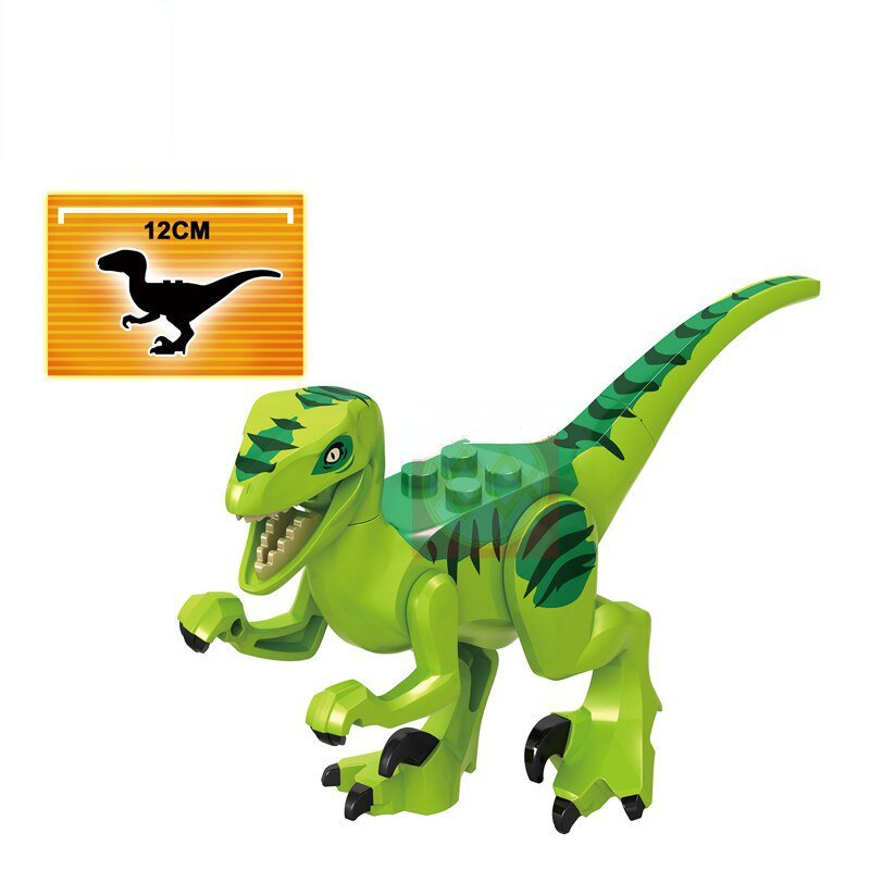 Green Velociraptor Dinosaur Jurassic World Lego Toys Minifigure 7112