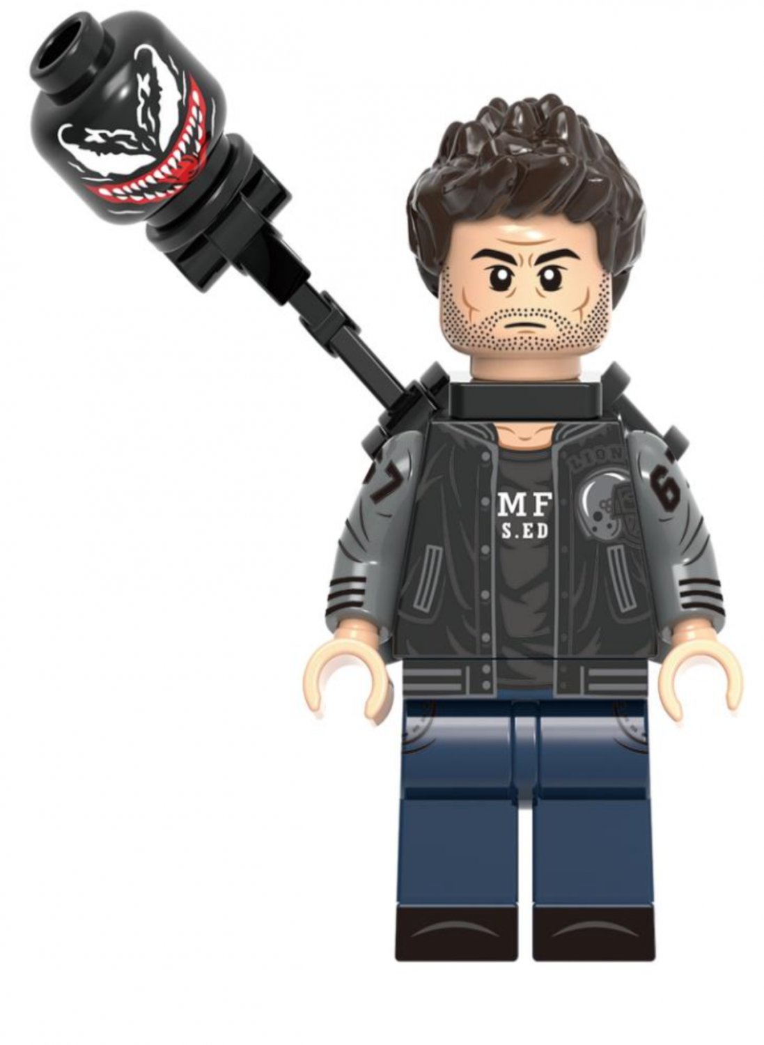 Eddie Brock Venom Lego Minifigure Block Toy