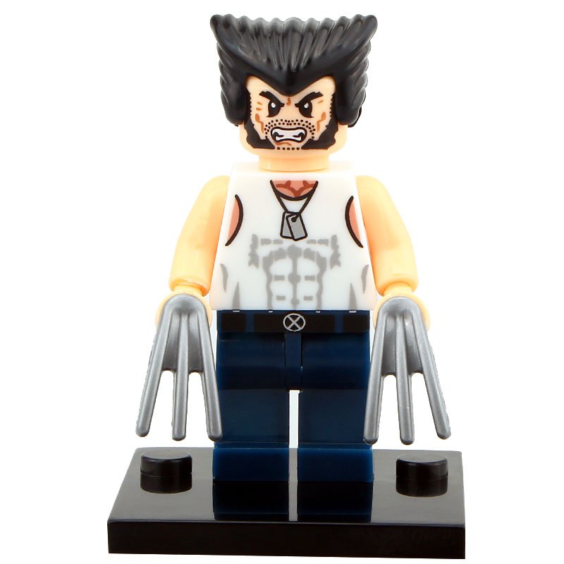 Wolverine White Shirt Lego Minifigure Toys