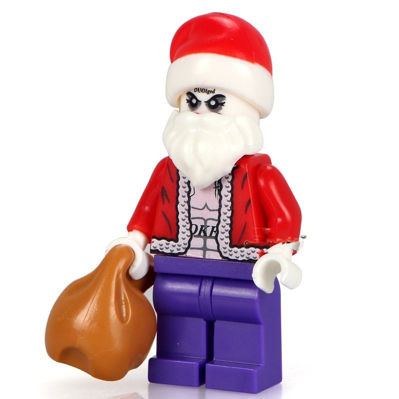 santa joker statue